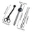 3 Pieces Candle Wick Trimmer Set Black Long Handle Gift Candle Accessory Set