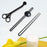 3 Pieces Candle Wick Trimmer Set Black Long Handle Gift Candle Accessory Set