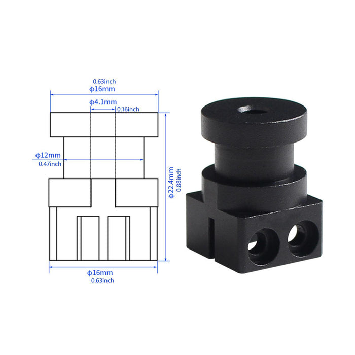 3D Printer Hotend Mount Adapter Accurate Printing to V6 TZ2.0/TZ 3.0 Hot End