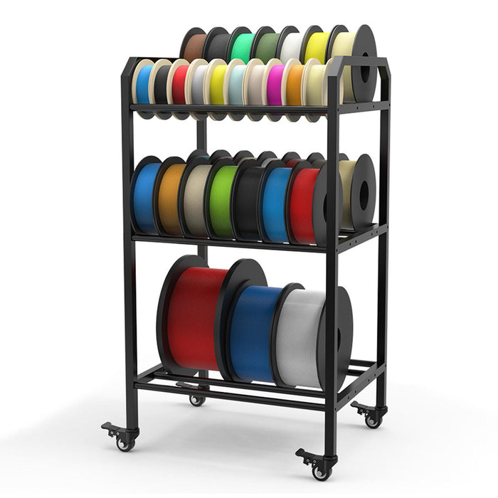 3D Printer Filament Storage Rack Rolling Spool Holder for Garage Office Home