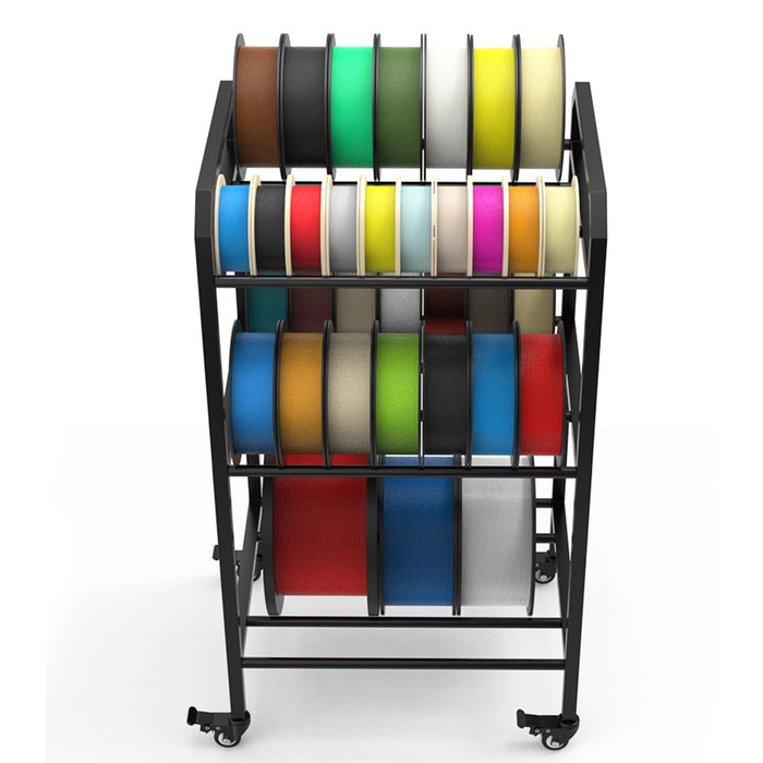 3D Printer Filament Storage Rack Rolling Spool Holder for Garage Office Home