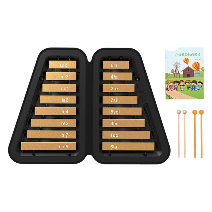 16 Note Xylophone Kids Education Music Toy Glockenspiel for Kids Party Favor Gold