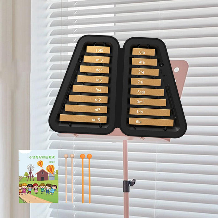 16 Note Xylophone Kids Education Music Toy Glockenspiel for Kids Party Favor Gold