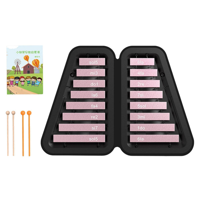 16 Note Xylophone Kids Education Music Toy Glockenspiel for Kids Party Favor Pink