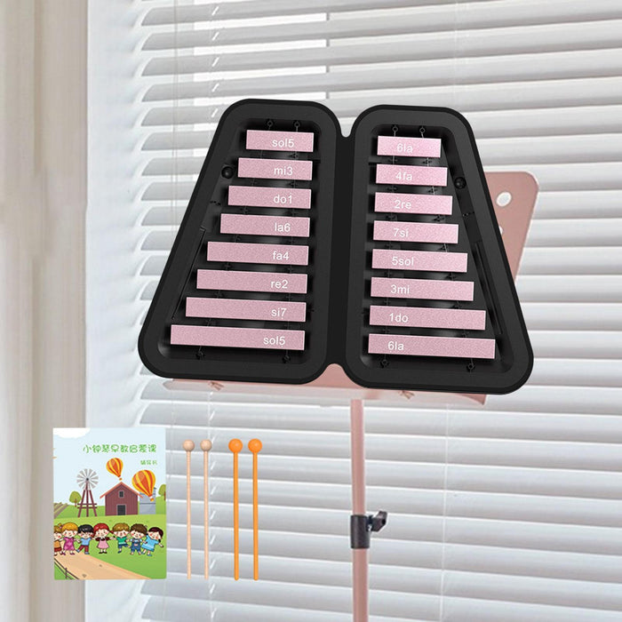 16 Note Xylophone Kids Education Music Toy Glockenspiel for Kids Party Favor Pink