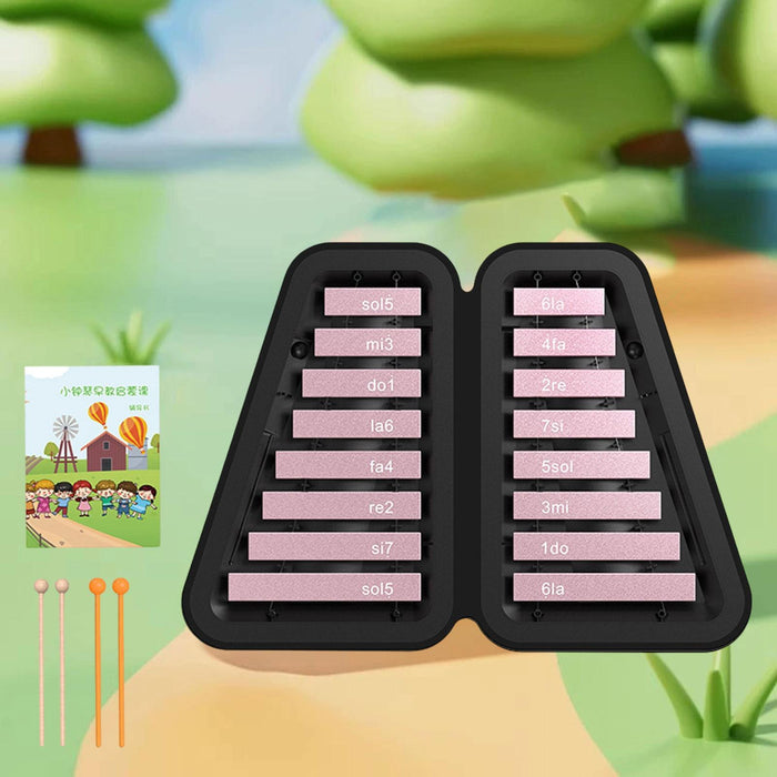 16 Note Xylophone Kids Education Music Toy Glockenspiel for Kids Party Favor Pink