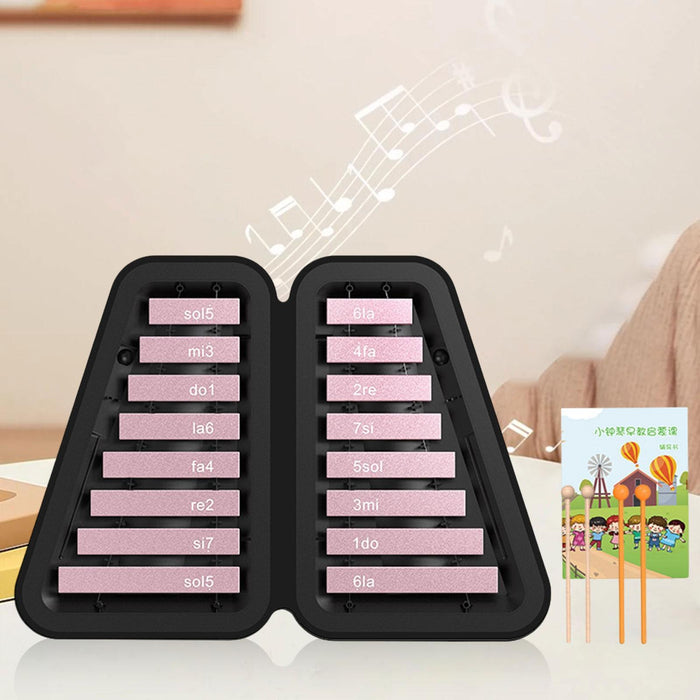 16 Note Xylophone Kids Education Music Toy Glockenspiel for Kids Party Favor Pink