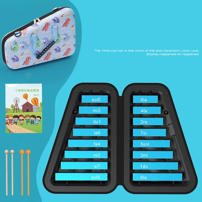 16 Note Xylophone Kids Education Music Toy Glockenspiel for Kids Party Favor Blue