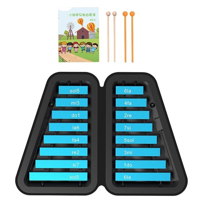 16 Note Xylophone Kids Education Music Toy Glockenspiel for Kids Party Favor Blue