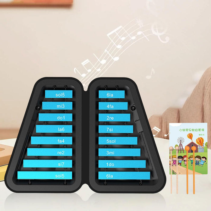 16 Note Xylophone Kids Education Music Toy Glockenspiel for Kids Party Favor Blue