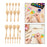 Crofta Wooden Maracas DIY Hand Painted Maracas for Holiday Baby Shower Party Favors 9Pcs