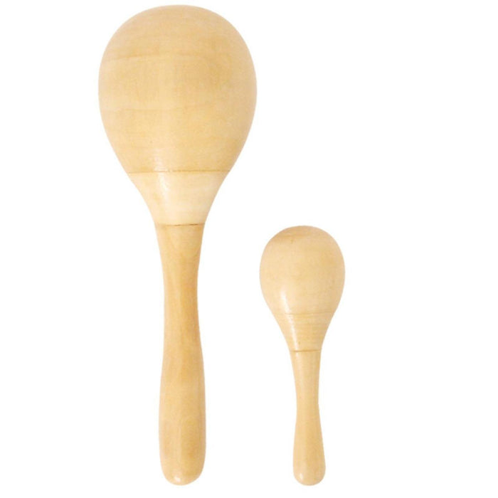 Crofta Wooden Maracas DIY Hand Painted Maracas for Holiday Baby Shower Party Favors 9Pcs