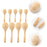 Crofta Wooden Maracas DIY Hand Painted Maracas for Holiday Baby Shower Party Favors 9Pcs