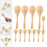 Crofta Wooden Maracas DIY Hand Painted Maracas for Holiday Baby Shower Party Favors 12Pcs