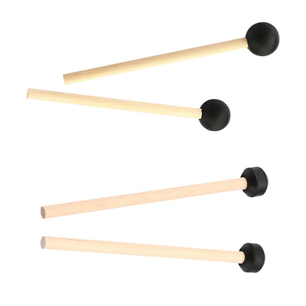 Crofta 2 Pieces Percussion Drumsticks Steel Drum Mallets for Performance Meditation round head