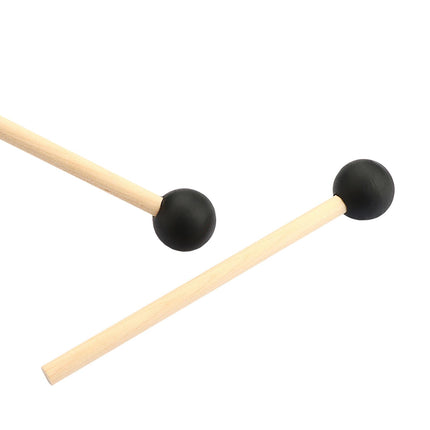 Crofta 2 Pieces Percussion Drumsticks Steel Drum Mallets for Performance Meditation round head