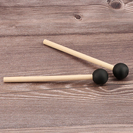 Crofta 2 Pieces Percussion Drumsticks Steel Drum Mallets for Performance Meditation round head