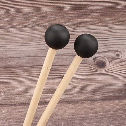 Crofta 2 Pieces Percussion Drumsticks Steel Drum Mallets for Performance Meditation round head