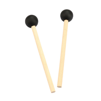 Crofta 2 Pieces Percussion Drumsticks Steel Drum Mallets for Performance Meditation round head