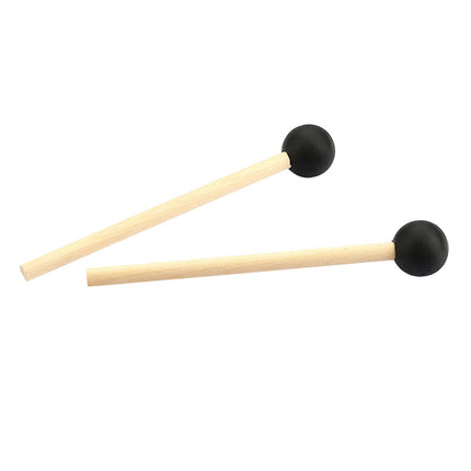 Crofta 2 Pieces Percussion Drumsticks Steel Drum Mallets for Performance Meditation round head