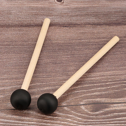 Crofta 2 Pieces Percussion Drumsticks Steel Drum Mallets for Performance Meditation round head