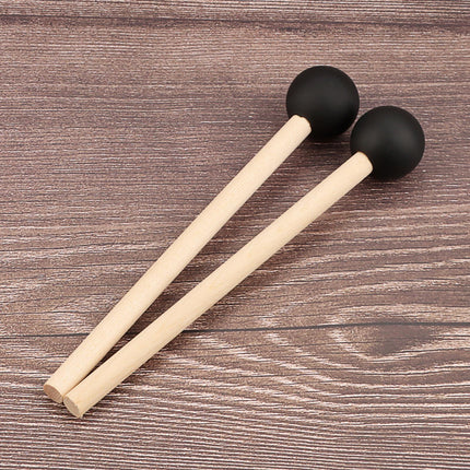 Crofta 2 Pieces Percussion Drumsticks Steel Drum Mallets for Performance Meditation round head