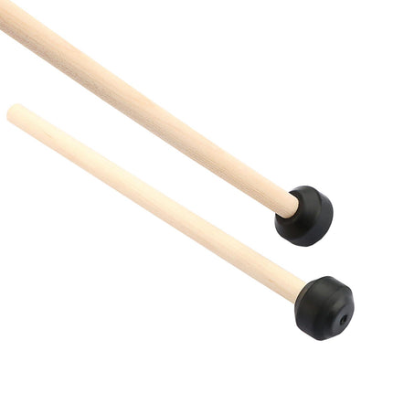 Crofta 2 Pieces Percussion Drumsticks Steel Drum Mallets for Performance Meditation Flat head