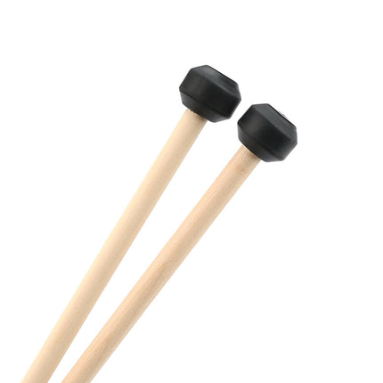 Crofta 2 Pieces Percussion Drumsticks Steel Drum Mallets for Performance Meditation Flat head