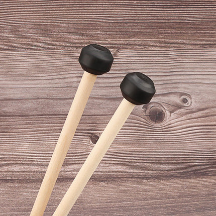 Crofta 2 Pieces Percussion Drumsticks Steel Drum Mallets for Performance Meditation Flat head