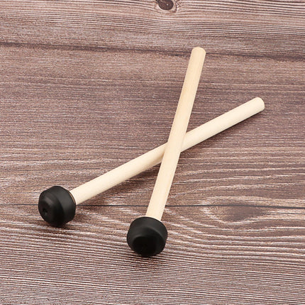 Crofta 2 Pieces Percussion Drumsticks Steel Drum Mallets for Performance Meditation Flat head