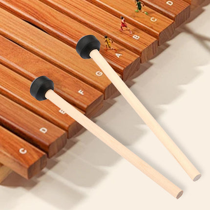 Crofta 2 Pieces Percussion Drumsticks Steel Drum Mallets for Performance Meditation Flat head