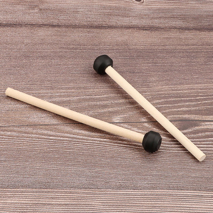 Crofta 2 Pieces Percussion Drumsticks Steel Drum Mallets for Performance Meditation Flat head