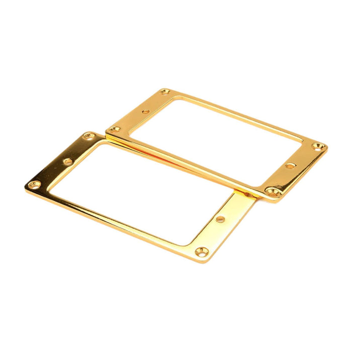 2 Pieces Guitar Pickup Frame Humbucker Pickup Rings for Electric Guitar Part Gold