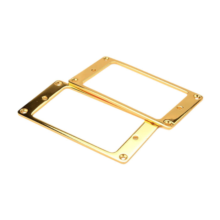 2 Pieces Guitar Pickup Frame Humbucker Pickup Rings for Electric Guitar Part Gold