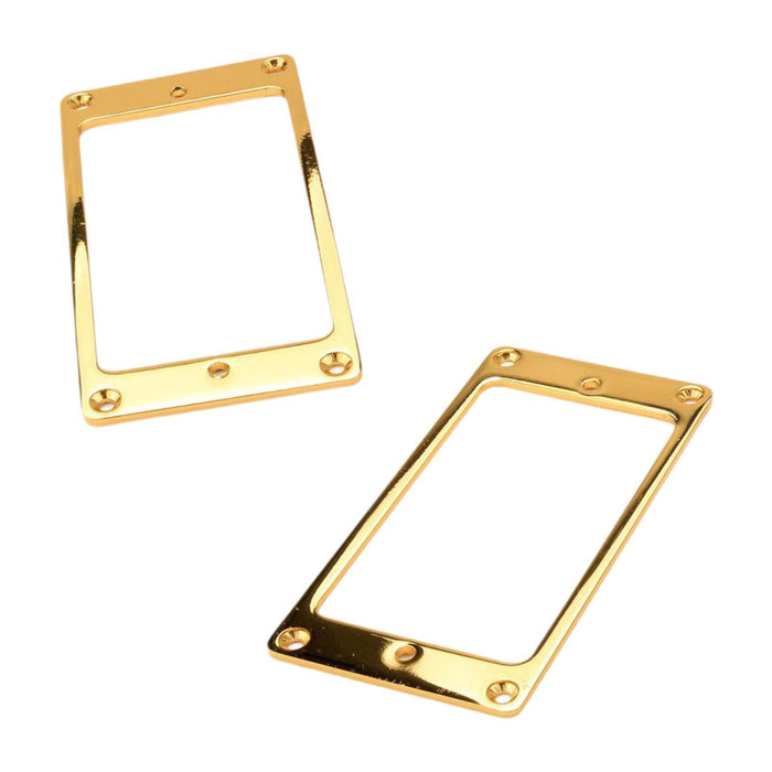 2 Pieces Guitar Pickup Frame Humbucker Pickup Rings for Electric Guitar Part Gold