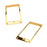 2 Pieces Guitar Pickup Frame Humbucker Pickup Rings for Electric Guitar Part Gold