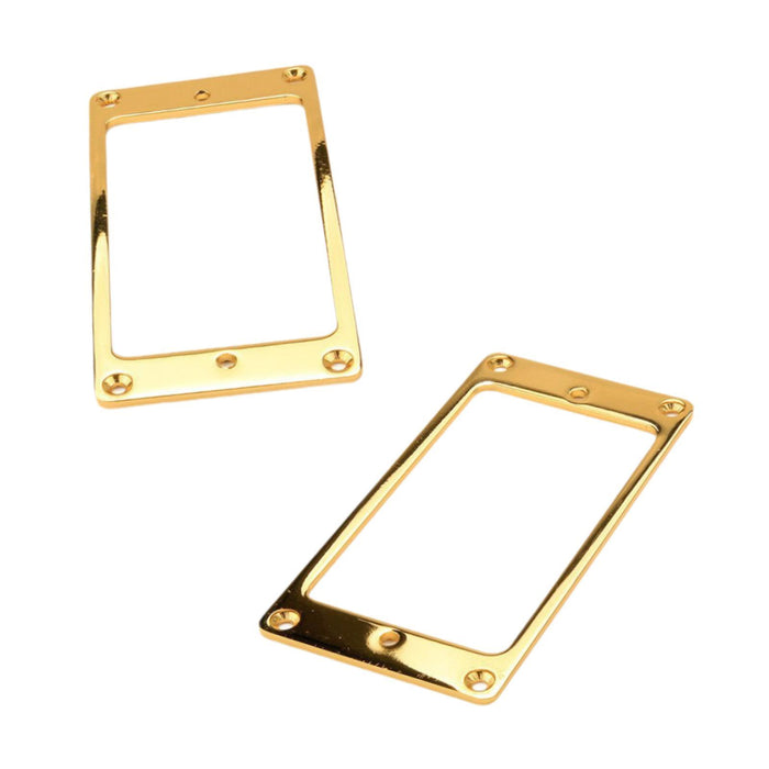 2 Pieces Guitar Pickup Frame Humbucker Pickup Rings for Electric Guitar Part Gold