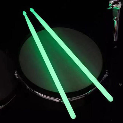 Crofta 2 Pieces Light up Drum Sticks Luminous Drum Sticks for Beginners Adults Kids green