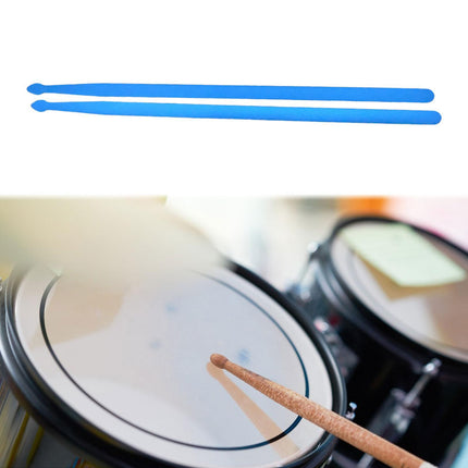 Crofta 2 Pieces Light up Drum Sticks Luminous Drum Sticks for Beginners Adults Kids blue