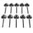 Crofta 100 Piece Heart Plastic Disposable Dessert Cake Ice Cream Party Spoons Black