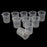 Crofta 10 Pieces Lab Plastic Graduated Measuring Beaker Liquid Cup Container 150ml