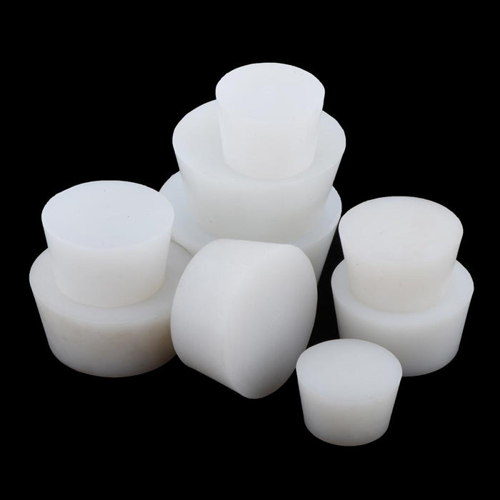 Crofta 1x White Solid Silicone Bung Waterproof Rubber Stopper 66mm-56mm-41mm