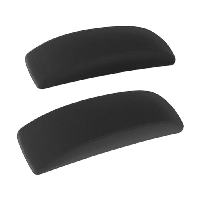 Crofta 2 Pieces Armrest Pad Portable Comfortable Support for Office Chair Black