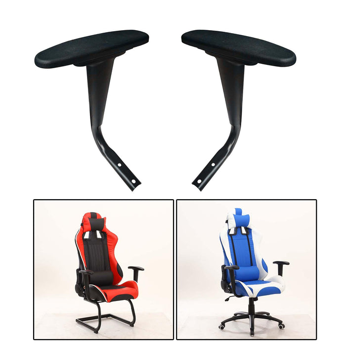 Crofta 2 Pieces Chair Armrest Pair Replacement Armrest Replaces for Office Chair PP Surface