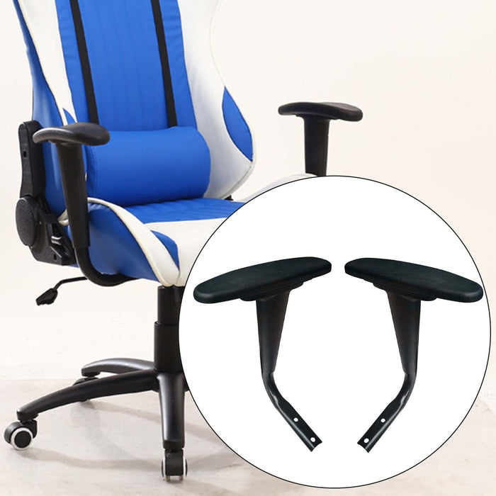 Crofta 2 Pieces Chair Armrest Pair Replacement Armrest Replaces for Office Chair PP Surface