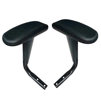 Crofta 2 Pieces Chair Armrest Pair Replacement Armrest Replaces for Office Chair Black Smooth