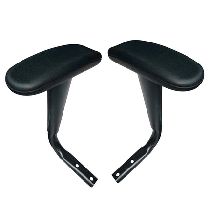 Crofta 2 Pieces Chair Armrest Pair Replacement Armrest Replaces for Office Chair Black Smooth