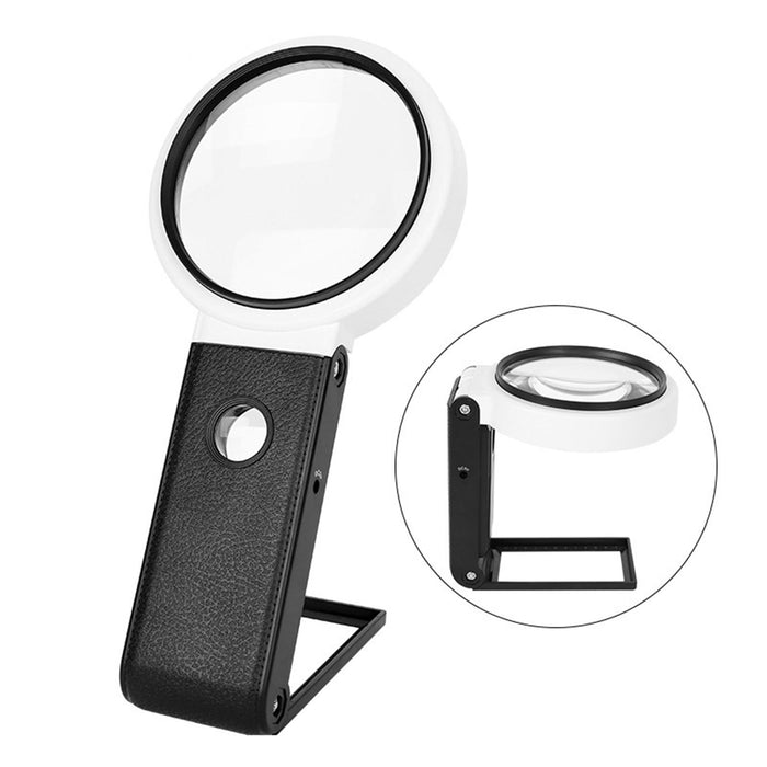 Crofta 25x Magnifying Glass for Antique Appreciation Indoor and Outdoor Observation Style B