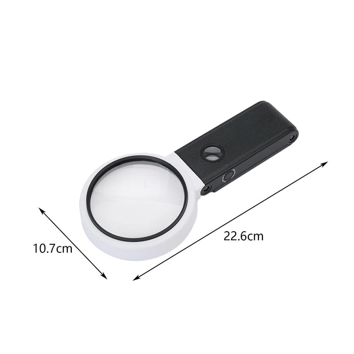 Crofta 25x Magnifying Glass for Antique Appreciation Indoor and Outdoor Observation Style B