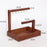 Crofta Jewelry Display Stand with 2 Stand Shops Bracelet Ring Bracelet Jewelry Rack brown with hook